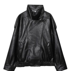 Women's Black Leather Jacket